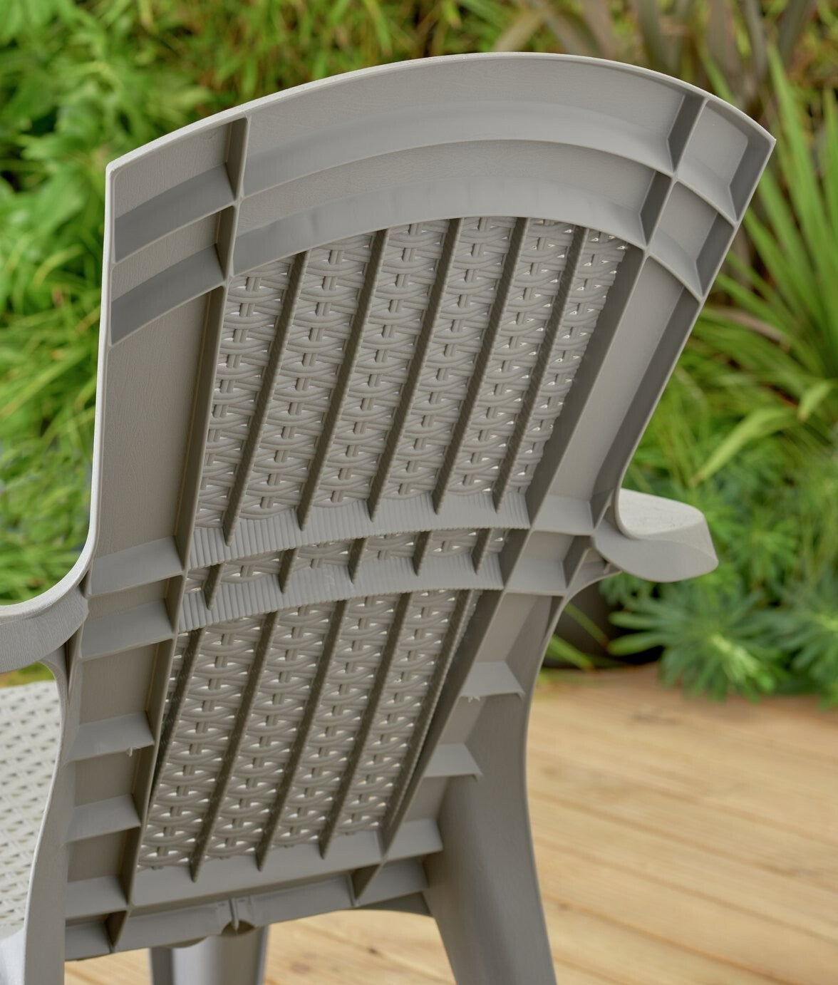 Home Baltimore 2 Seater Plastic Garden Bistro Set | Outdoor Patio Table Chairs