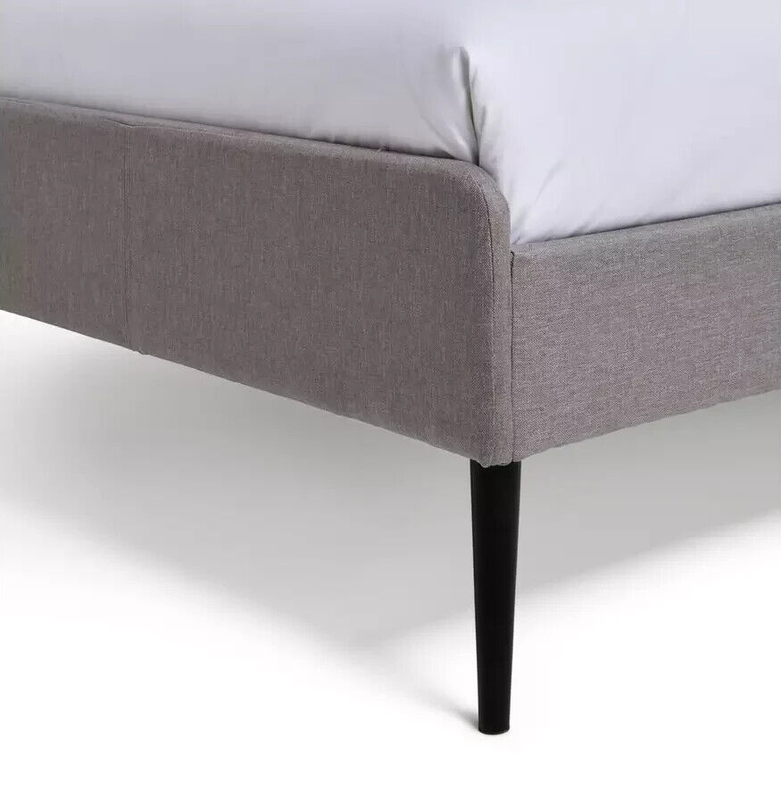 Kristopher Small Double Fabric Bed Frame - Grey