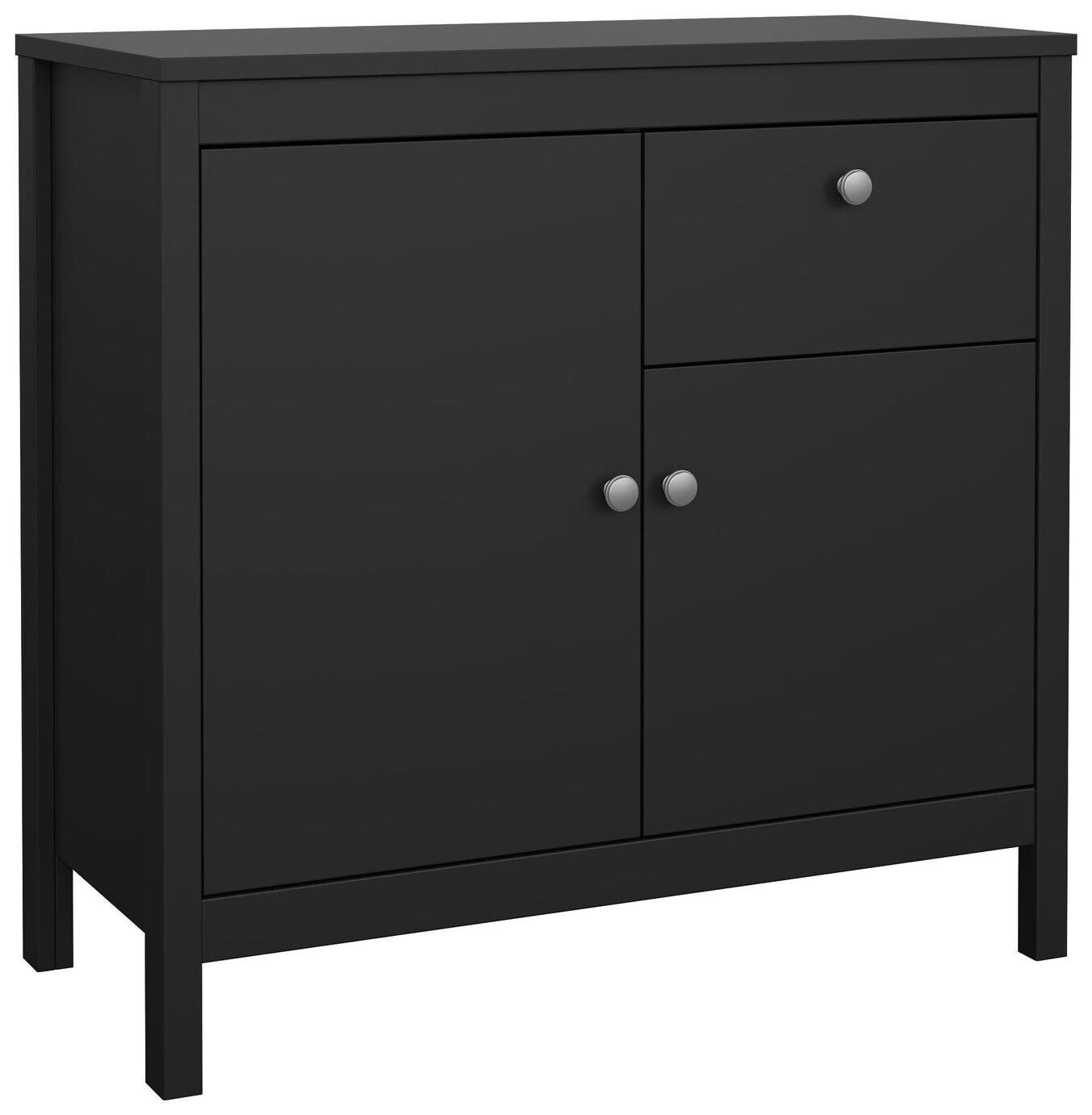 Tvilum Madrid 2 Door 1 Drawer Sideboard - Black