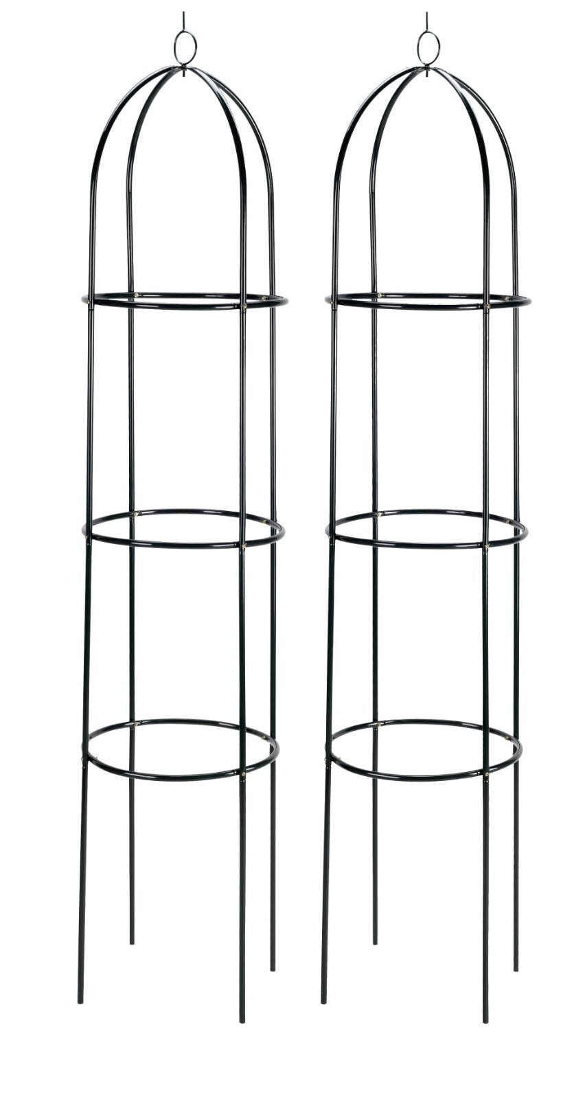 Decorative Obelisk Twin Pack | Garden Plant Support Climbing Frame Outdoor Decor