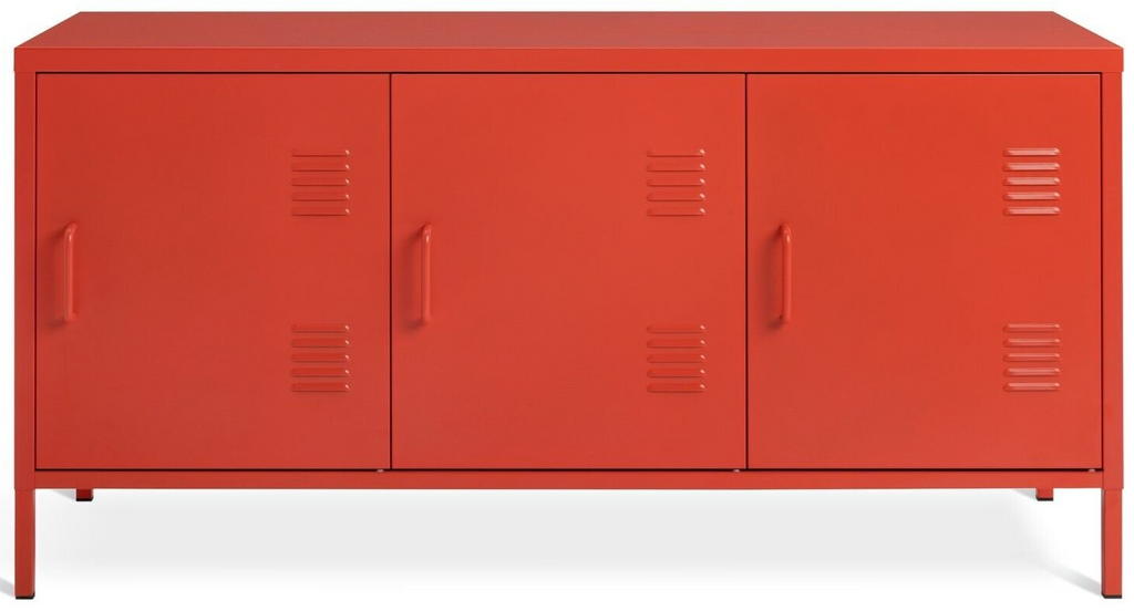 Habitat Stevie 3 Door Locker - Red