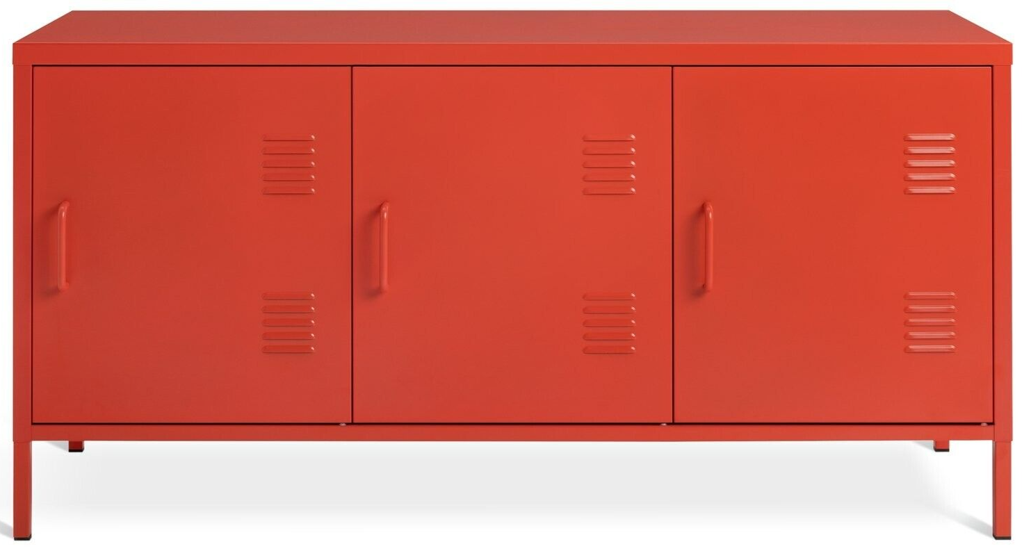 Habitat Stevie 3 Door Locker - Red