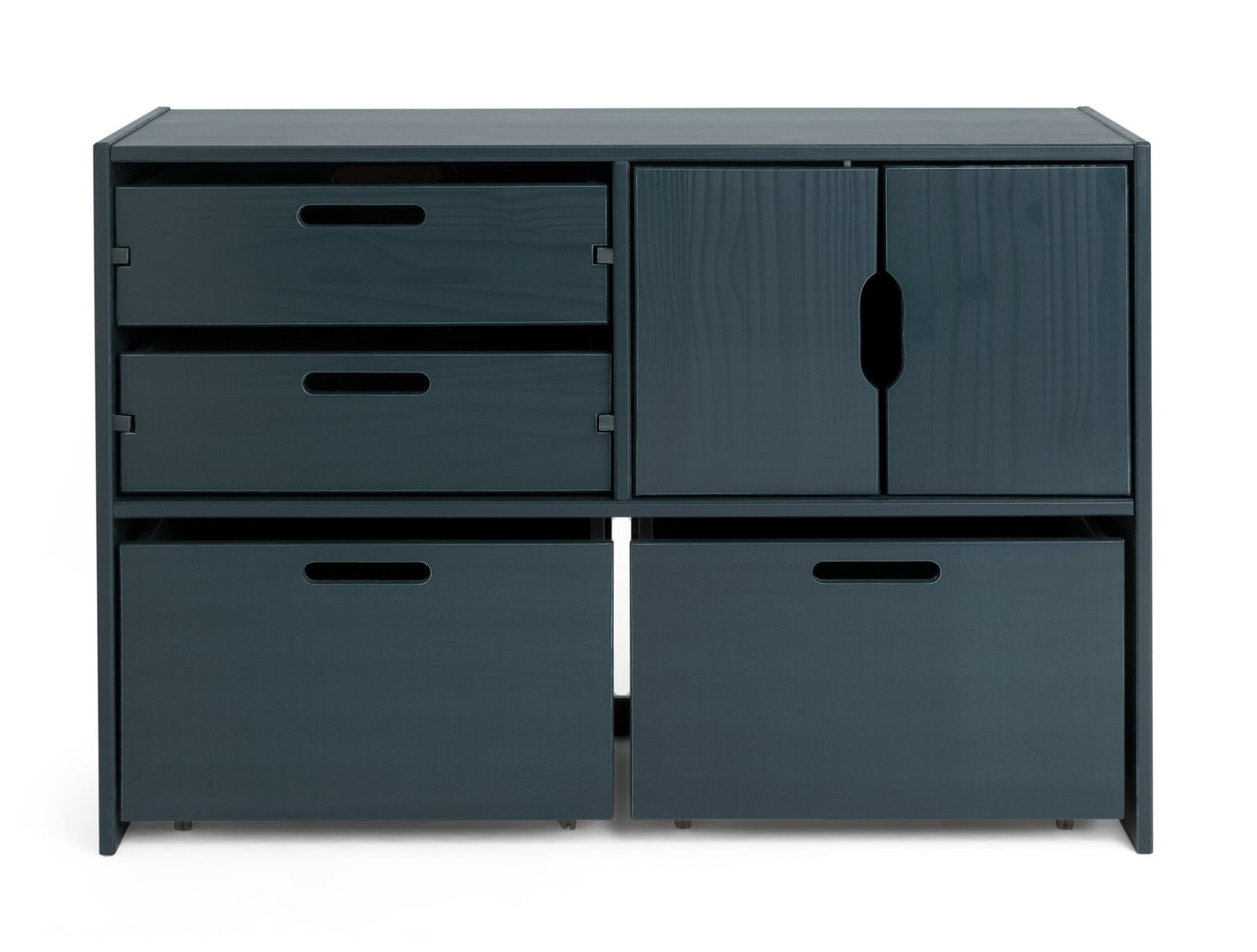 Habitat Kids Rico Double Storage Unit - Blue | Children's Bedroom Storage