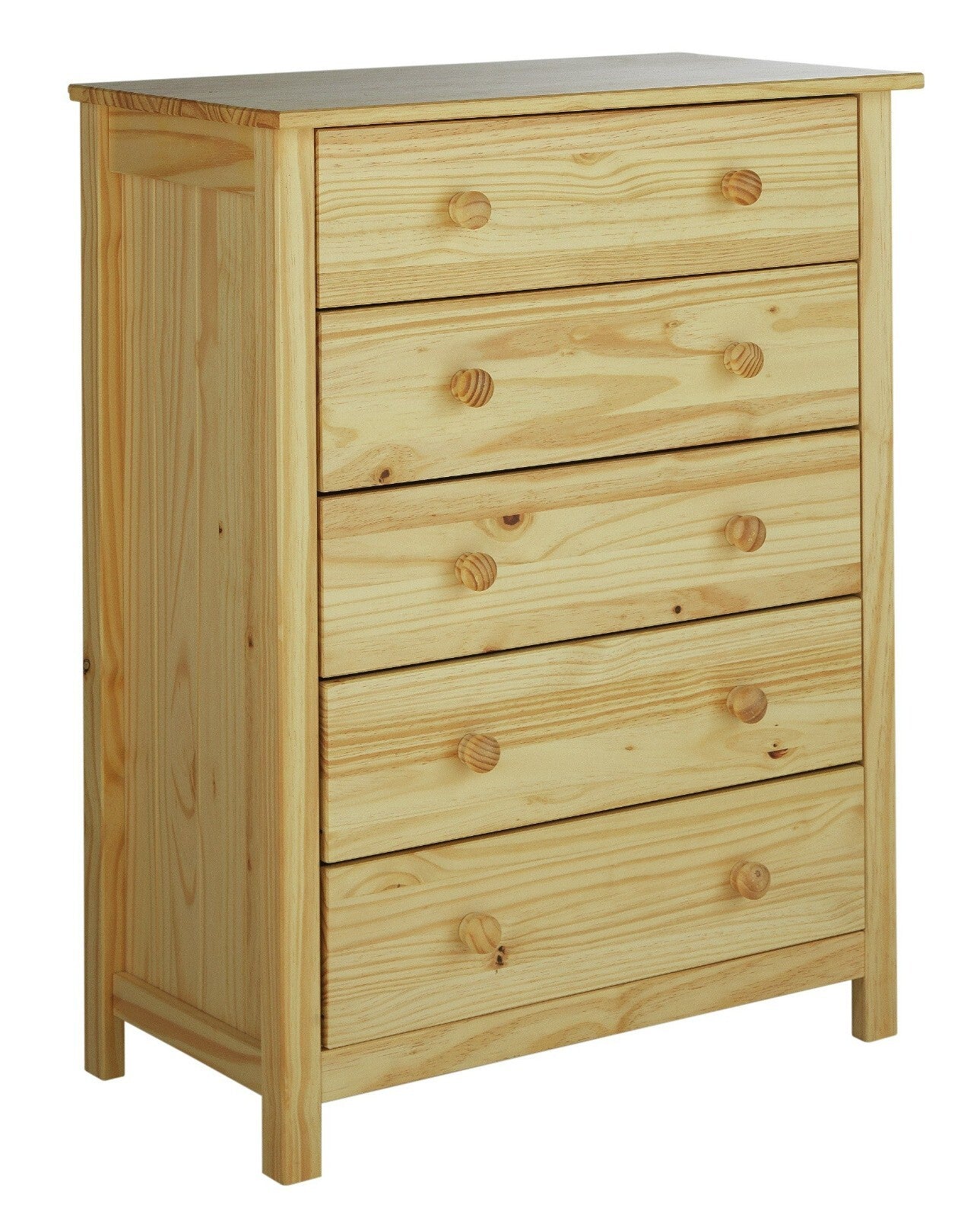 Scandinavia 5 Drawer Chest - Pine