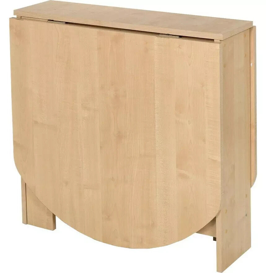 Home Folding 4-6 Seater Table Light Oak Effect | Dining Furniture for Kitchen