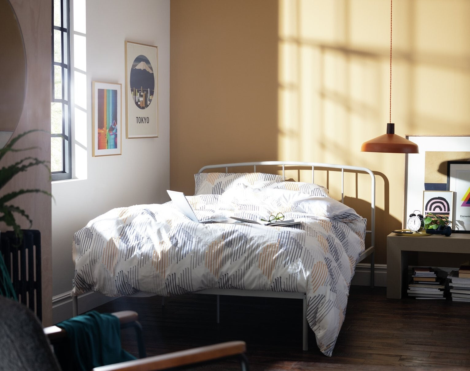 Freja Double Metal Bed Frame - Silver ( B Grade 13946 )