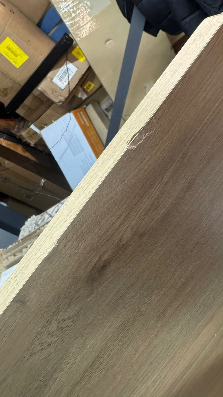 Home Brisbane 4 Drawer Chest Oak | Dresser for Bedroom Living Room ( B Grade )