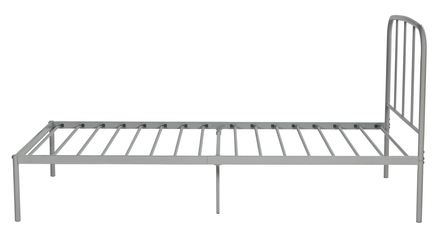 Freja Single Metal Bed Frame - Silver