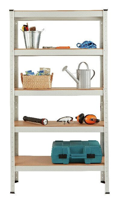 5 Tier Grey Steel Heavy Duty Garage Shelving Unit