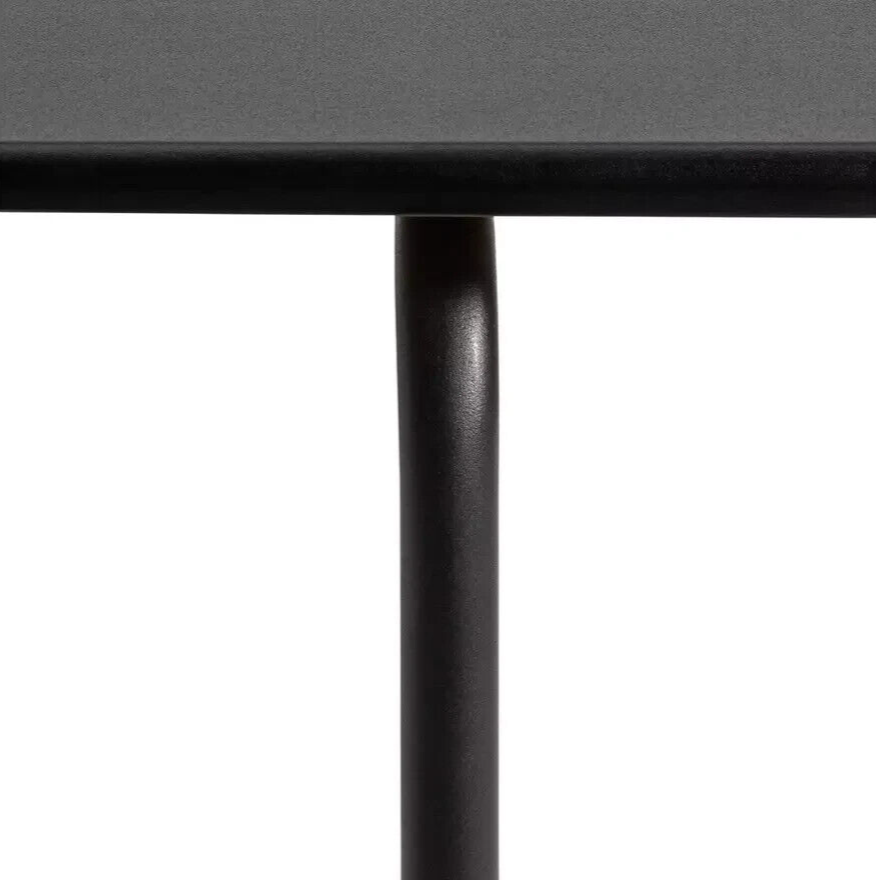 Habitat Jayla Metal Dining Table & 4 Black Chairs