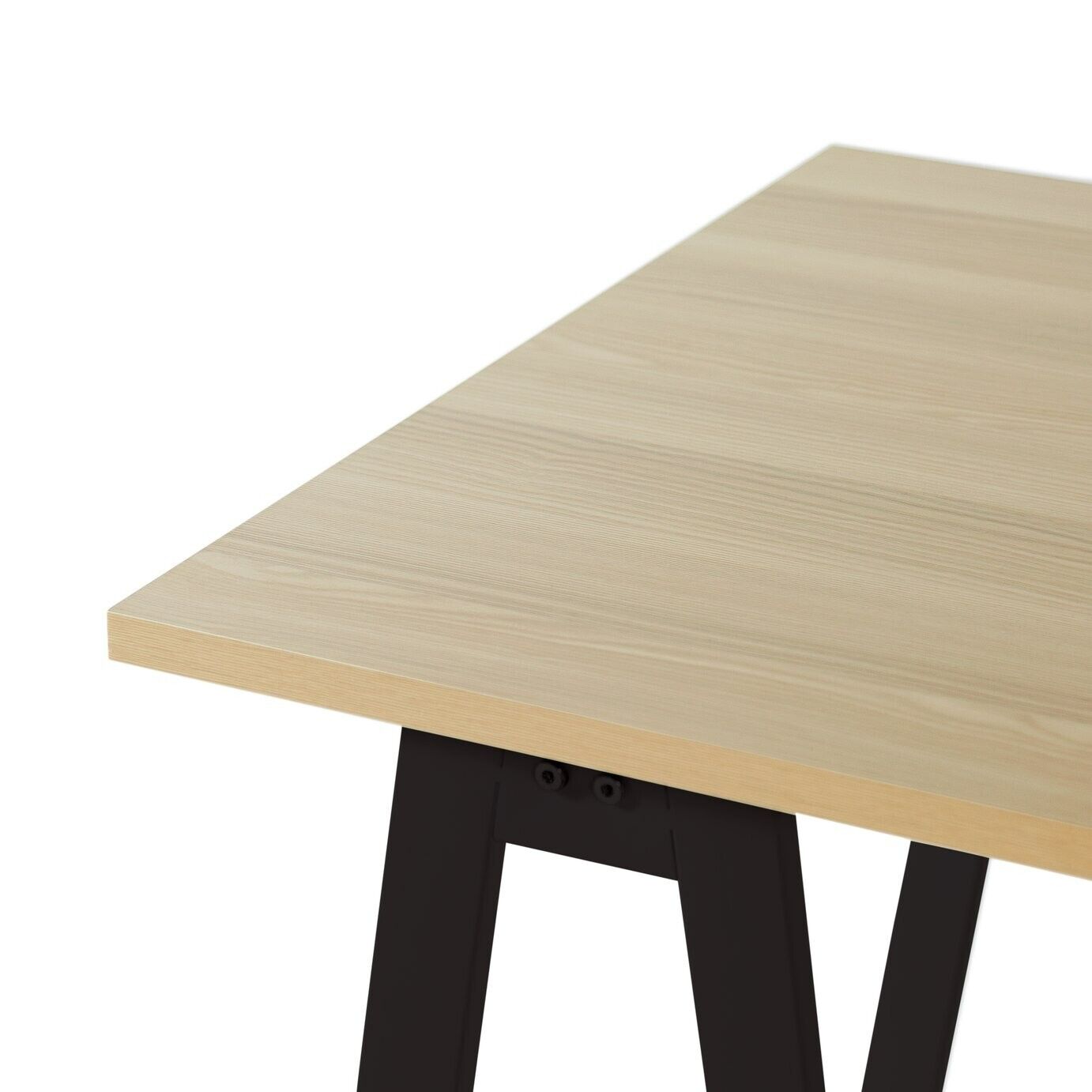 Habitat Trestle Table Office Desk Oak Effect | Industrial Style Home Office Desk