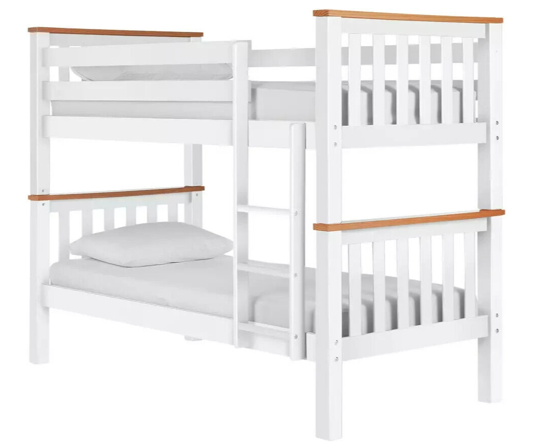 Habitat Heavy Duty Bunk Bed Frame - White and Pine