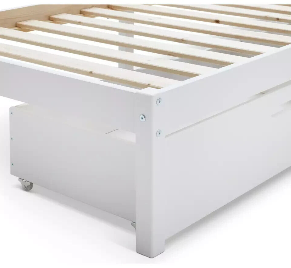 Habitat Ronnie Single Bed Frame and Drawer - White ( B Grade 12671 - 12669 )
