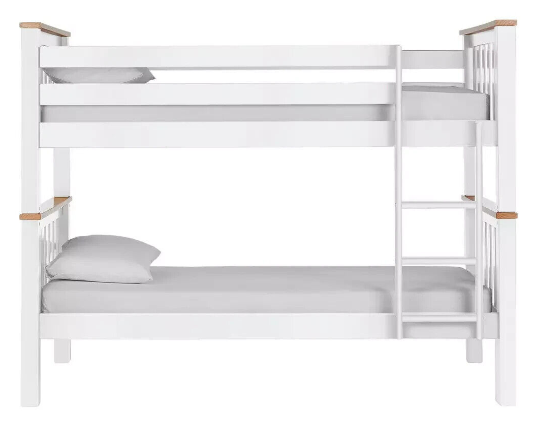 Habitat Heavy Duty Bunk Bed Frame - White and Pine