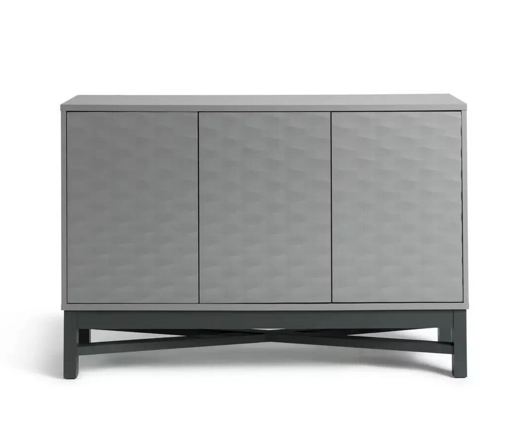 Habitat Zander Textured Large Sideboard - Grey