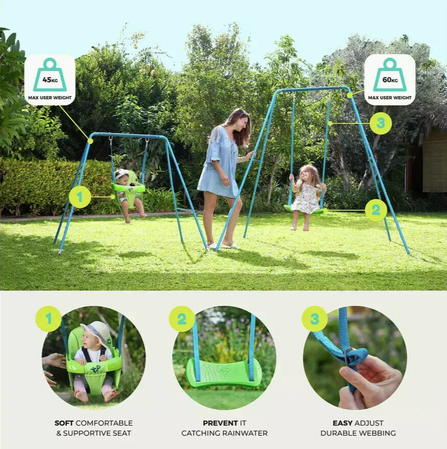 TP Toys 2 In 1 Growable Swing Set