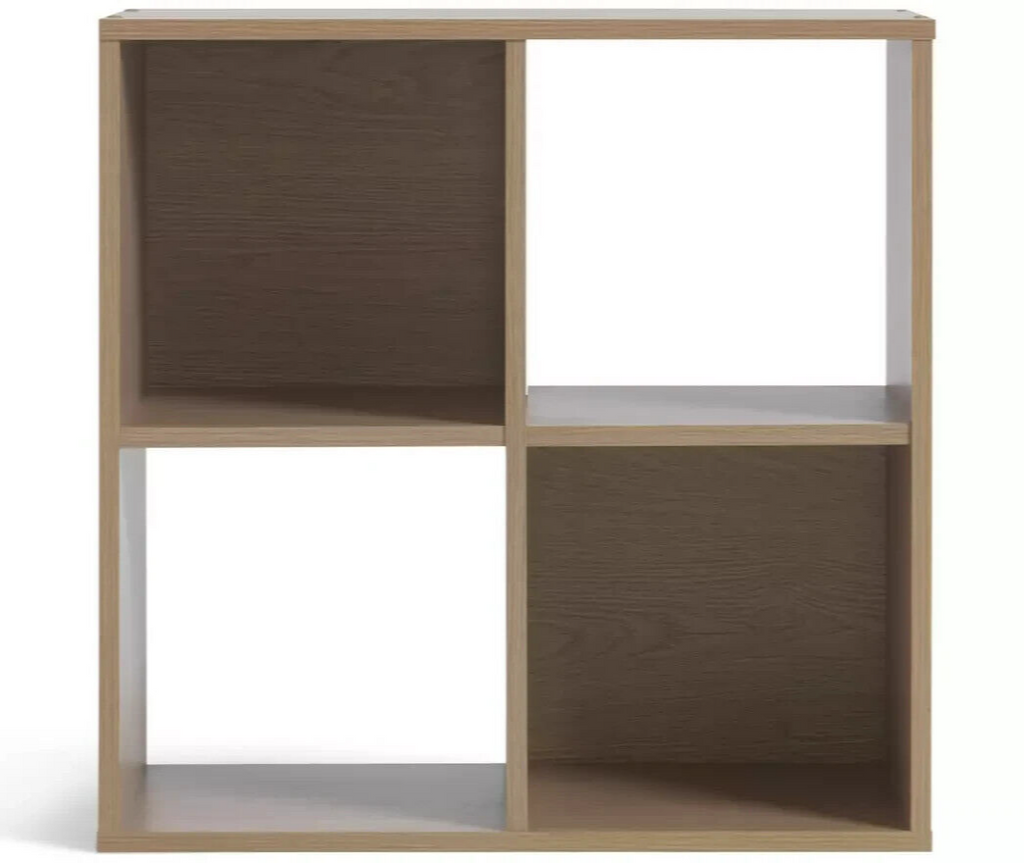 Squares 4 Cube Storage Unit - Oak Effect