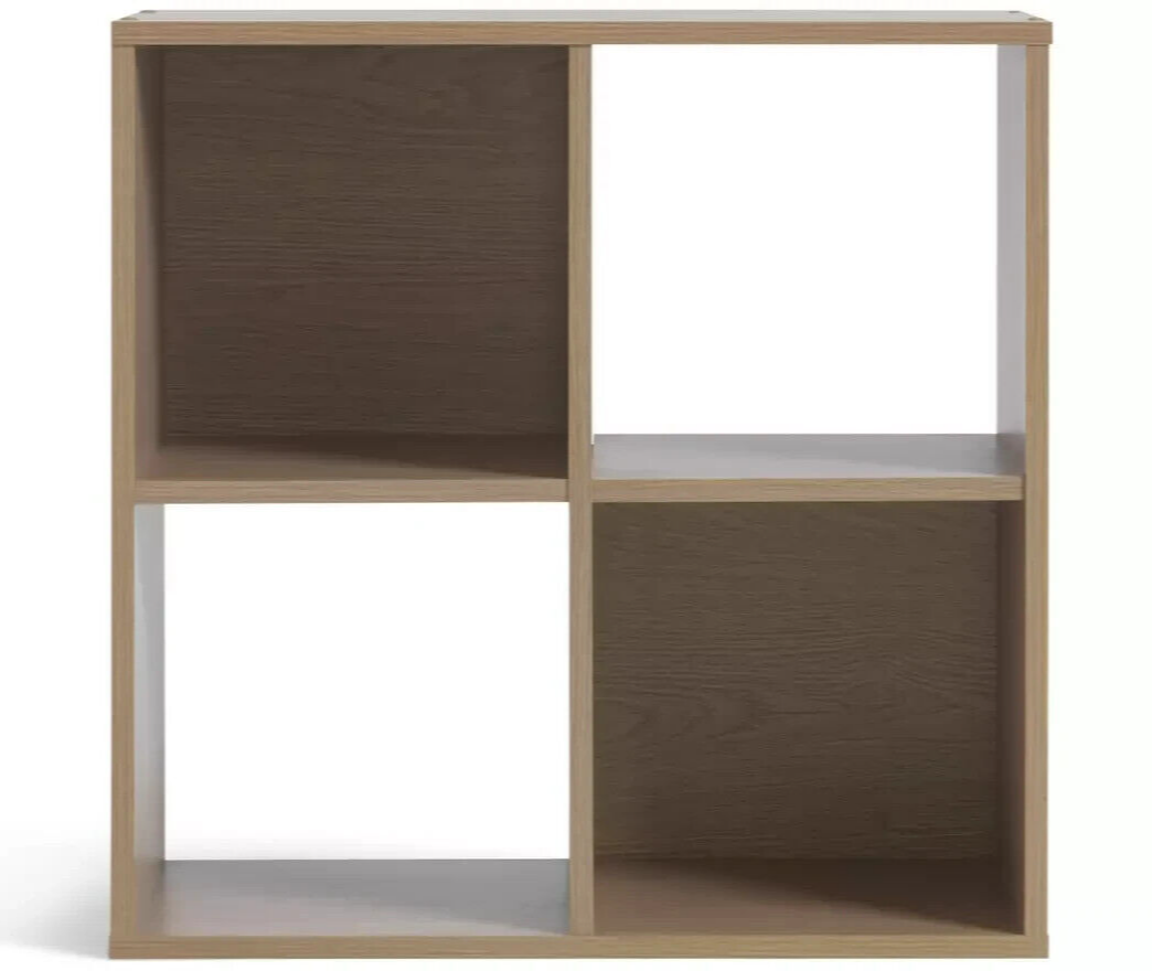 Squares 4 Cube Storage Unit - Oak Effect