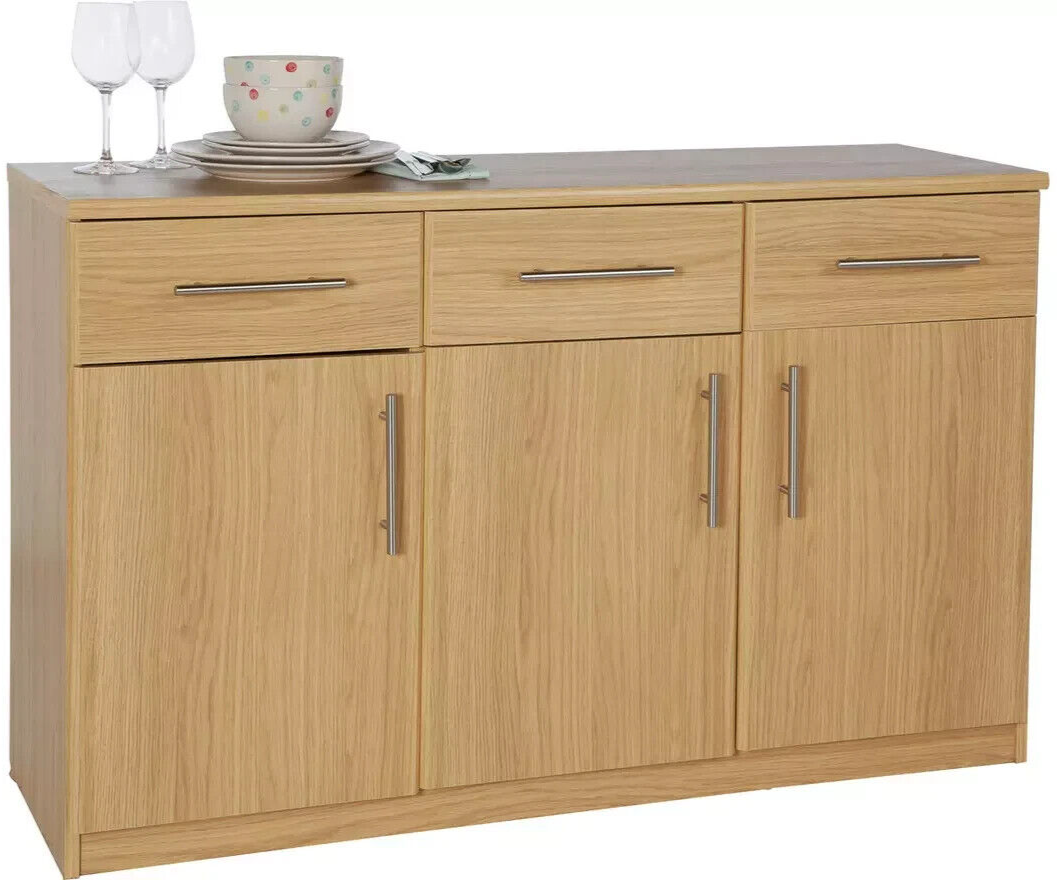 Anderson 3 Dr and 3 Drawer Sideboard - Oak Effect
