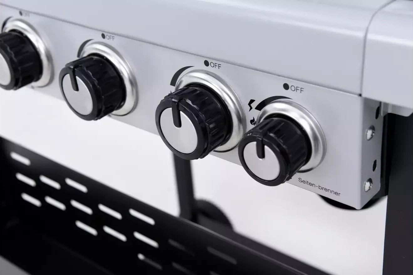 Premium 4 Burner with Side Burner Gas BBQ