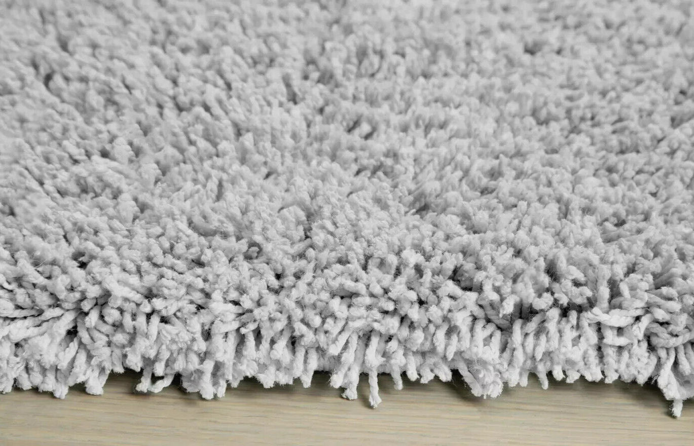 Habitat Noodle Shaggy Plain Rug - Grey - 160x230cm