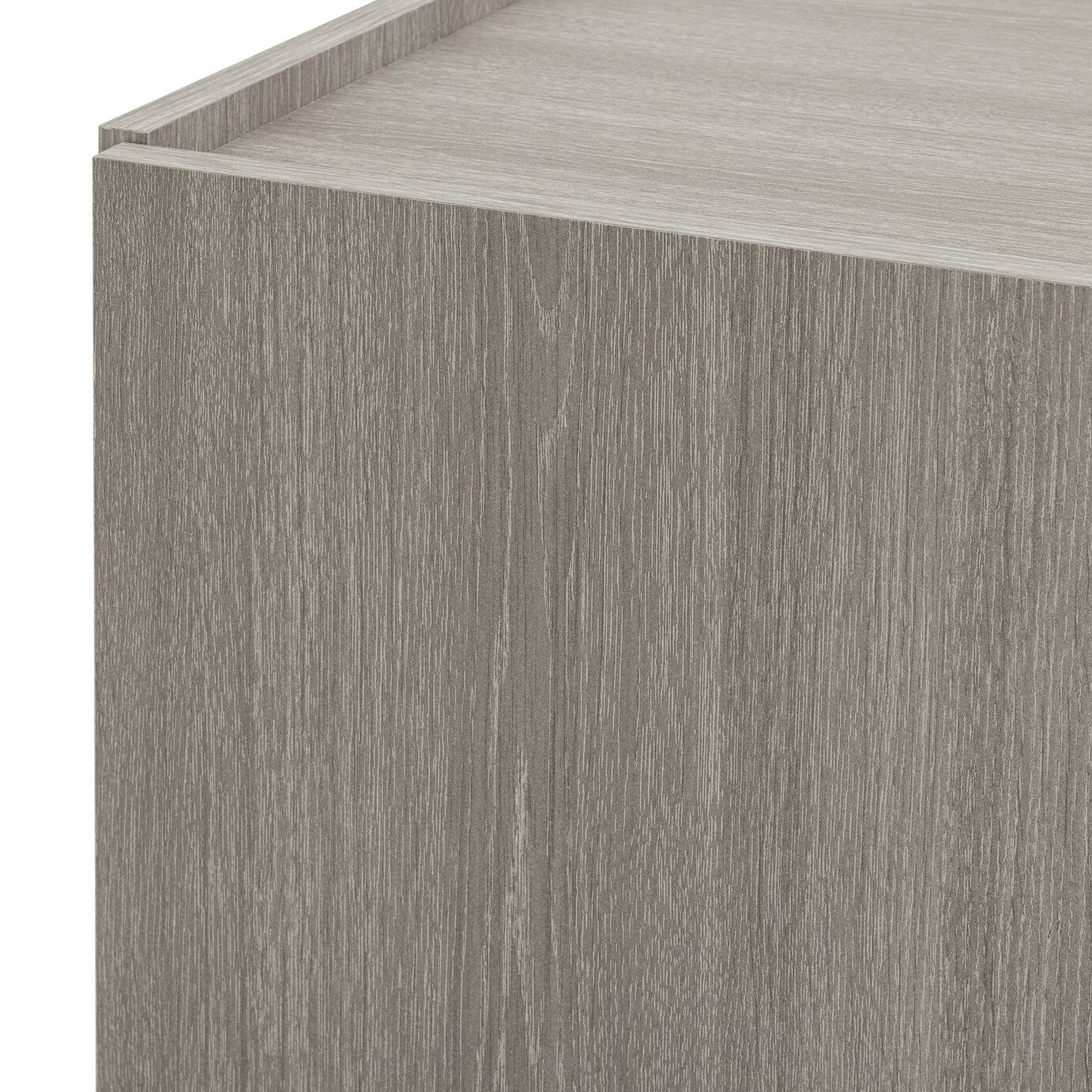 Seville 2 Door Shoe Storage Cabinet - Grey & Oak