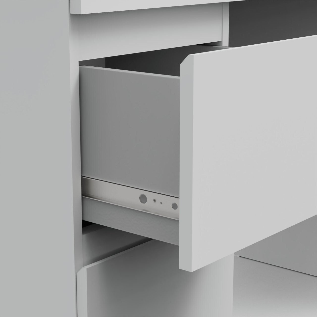 Habitat Jenson 5 Drawer Dressing Table - Matt White ( B Grade 51572 - 51578 )