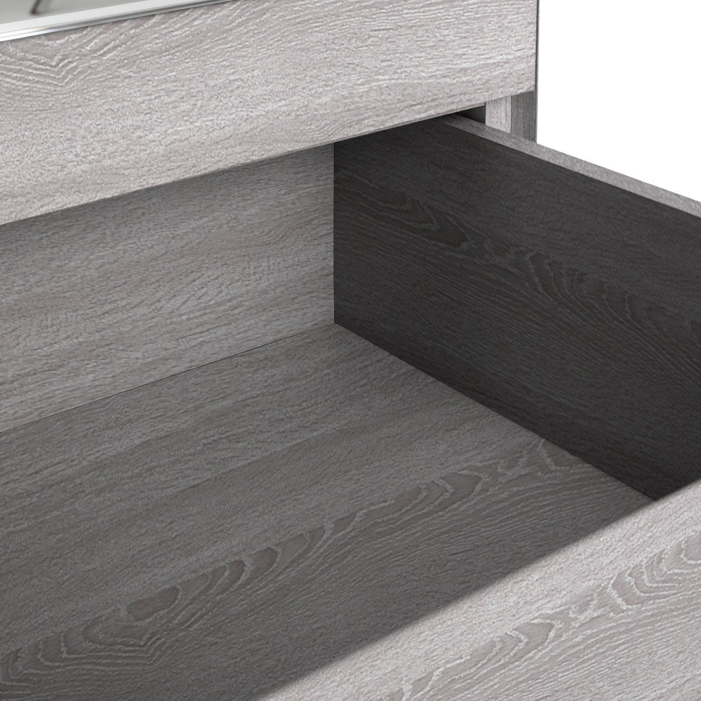 Home Brisbane 3 Door 3 Drawer Wardrobe – GreyOak | Wardrobe with storage