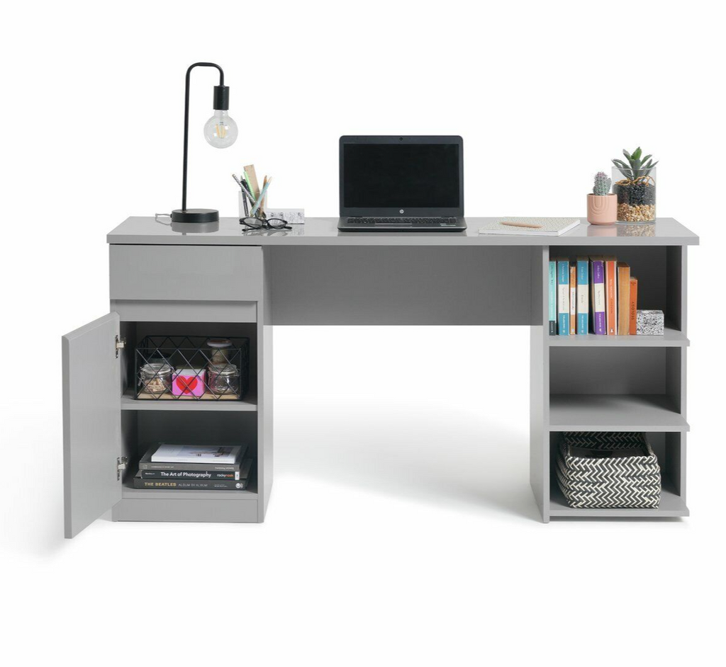 Habitat Jenson 1 Drawer Pedestal Desk - Grey