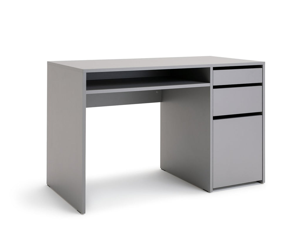 Home Pepper 2 Drawer Pedestal Office Desk - Grey