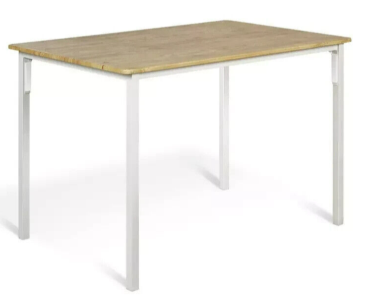 Bolitzo 4 Seater Dining Table - White ( B Grade )
