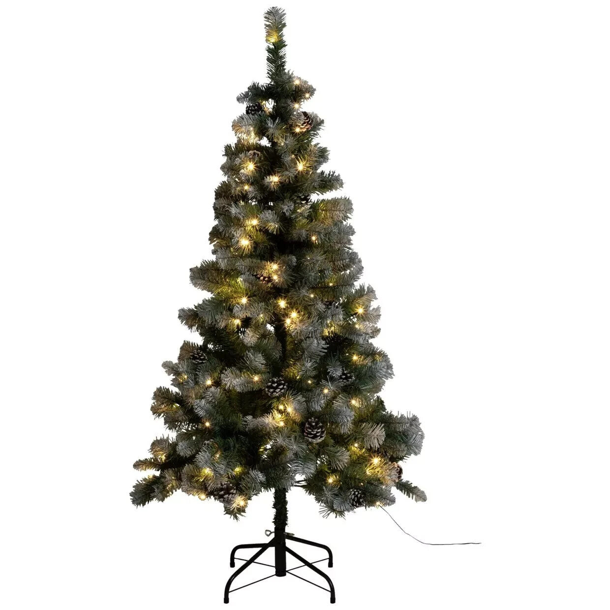 5ft Blue Oscar With Pinecones Prelit