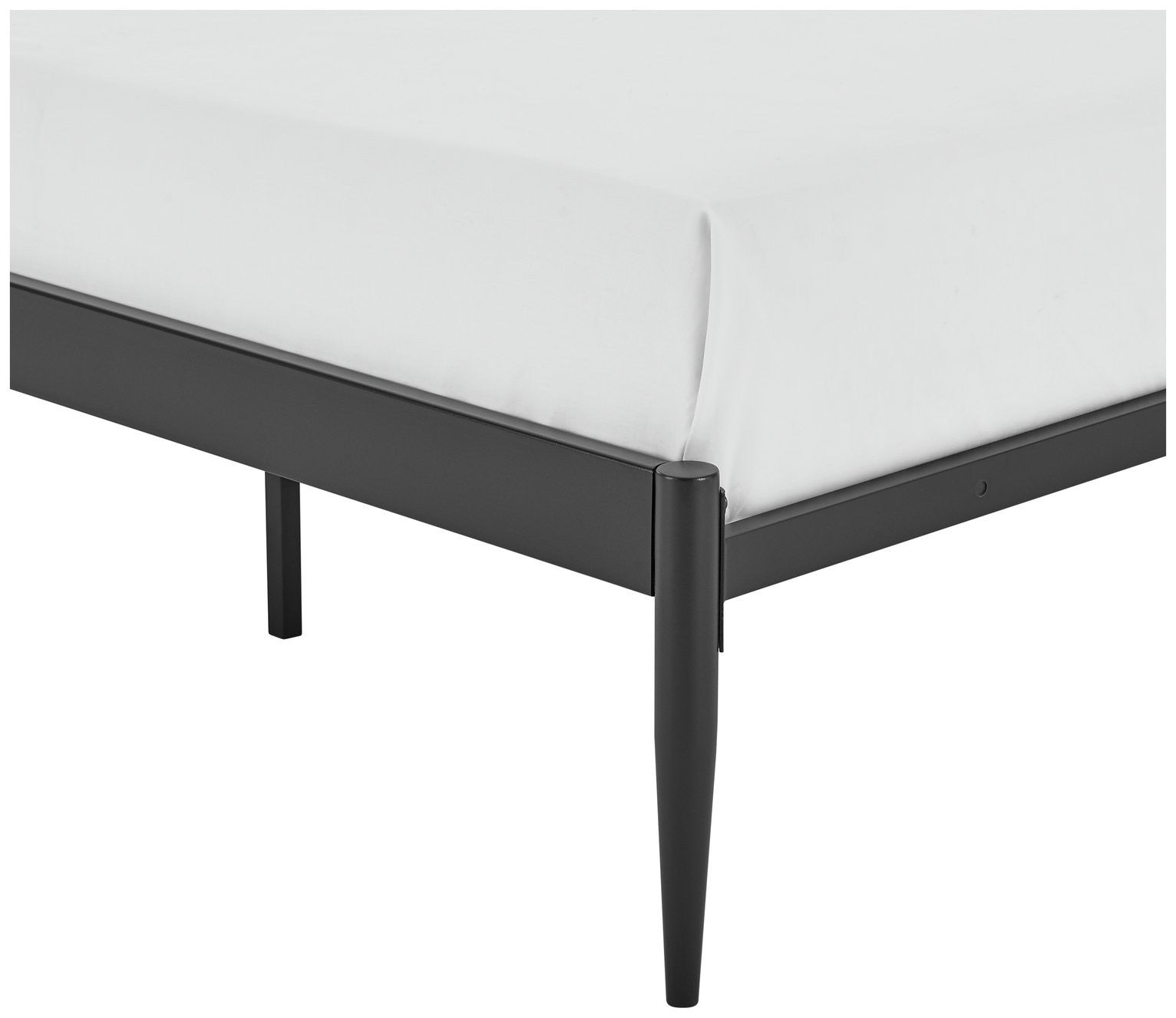 Home Sadie Single Metal Bed Frame - Black | Single black bed frame
