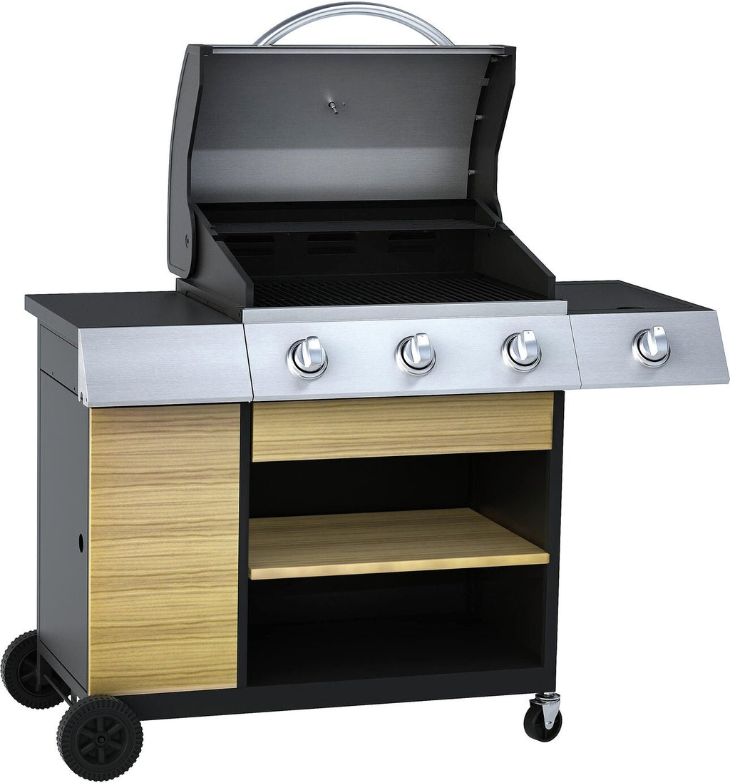 Deluxe 3 Burner with Side Burner Gas BBQ ( B Grade 15845 )