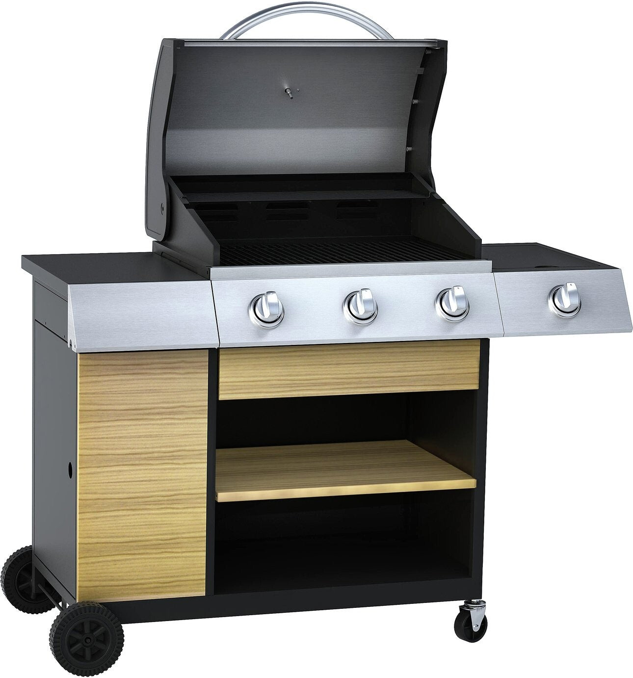 Deluxe 3 Burner with Side Burner Gas BBQ ( B Grade 15845 )