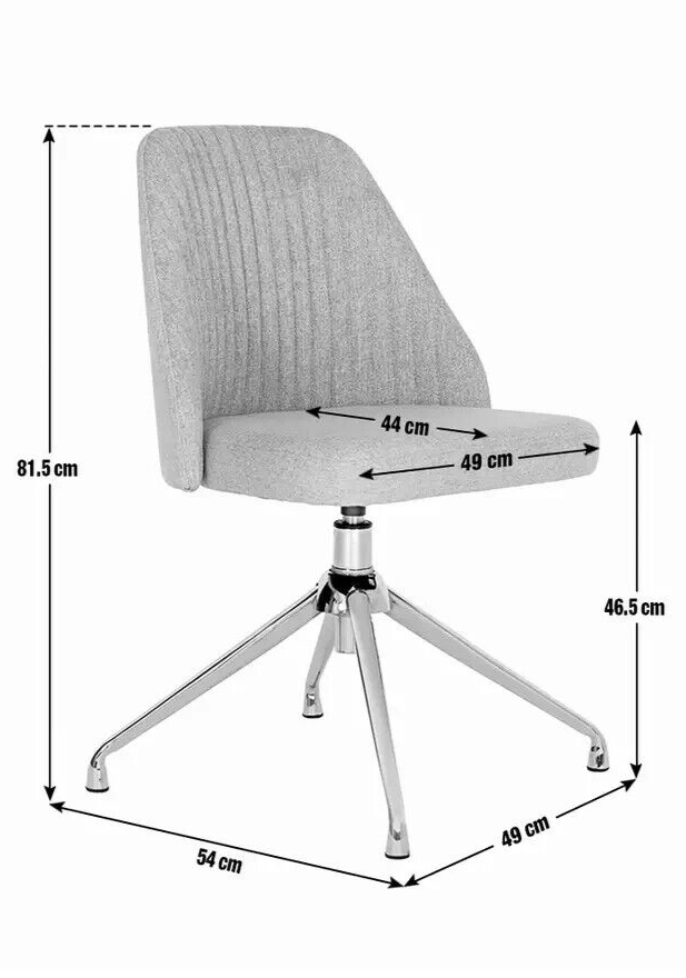 Habitat Nori Fabric Office Chair - Grey