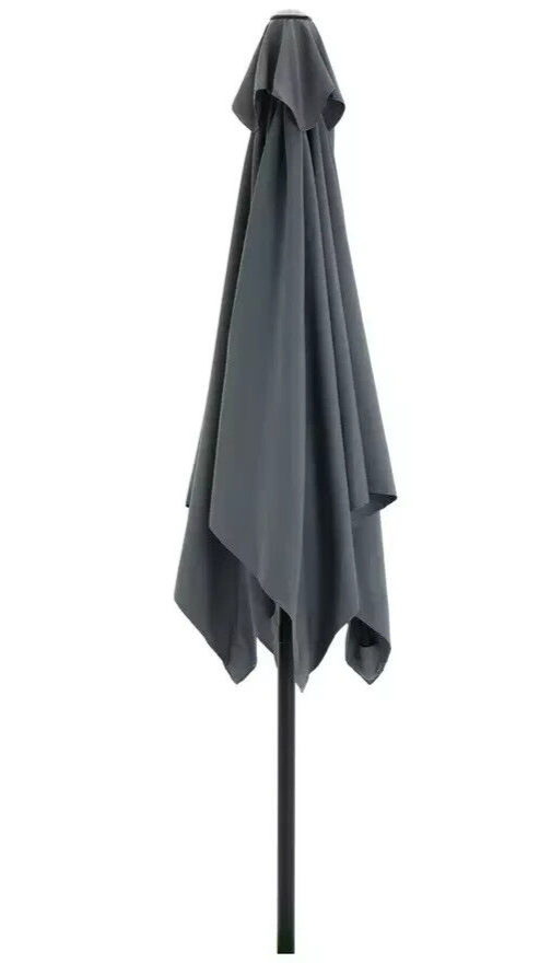 Habitat 2m Square Garden Parasol - Grey | Large Outdoor Umbrella Patio Garden