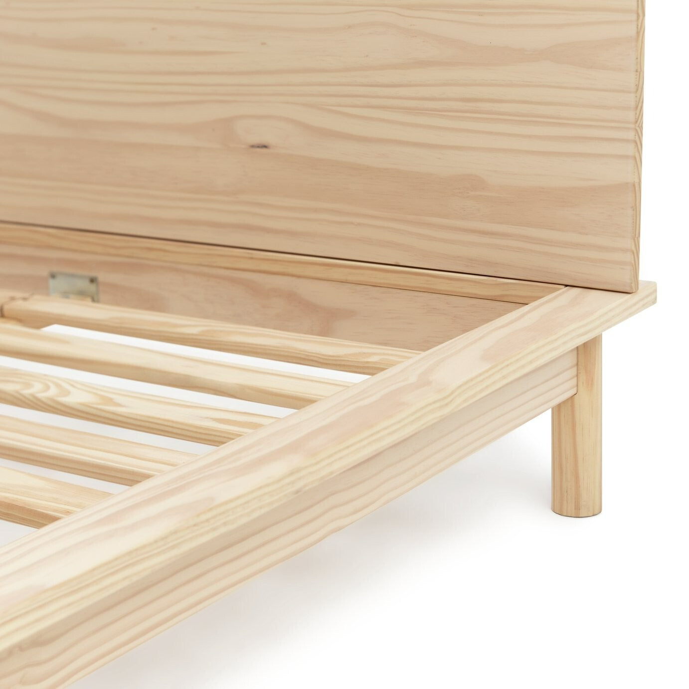 Habitat Akio Double Wooden Platform Bed Frame - Natural