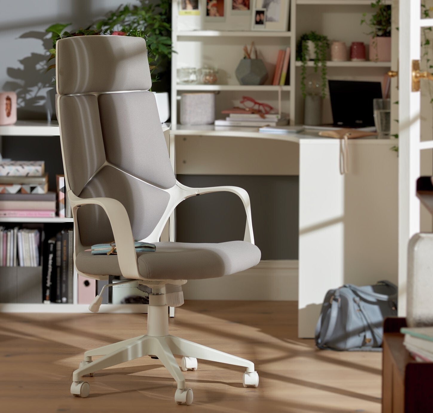 Habitat Alma High Back Ergonomic Office Chair - Grey ( B Grade 51184 )
