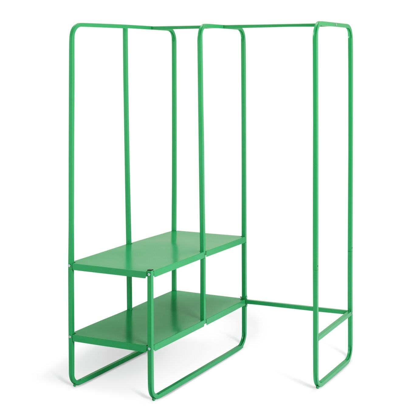 Lorelei 2 Shelves Rail Corner - Green
