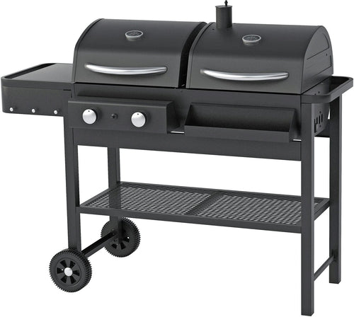 2 Burner Gas And Charcoal BBQ
