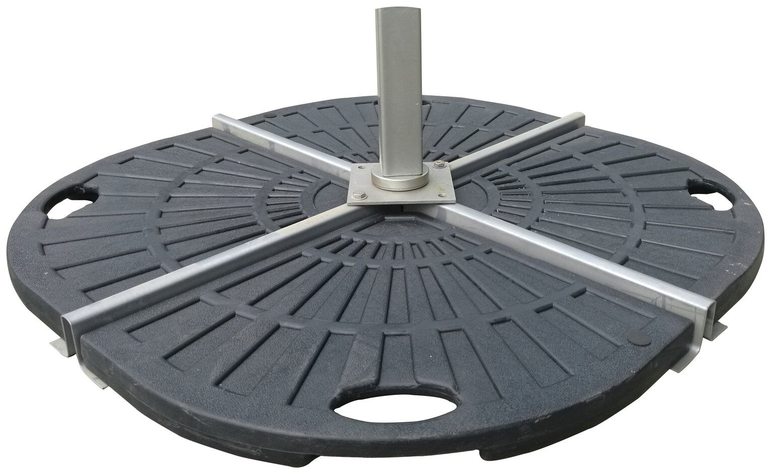 Plastic Quarter Parasol Base - Black