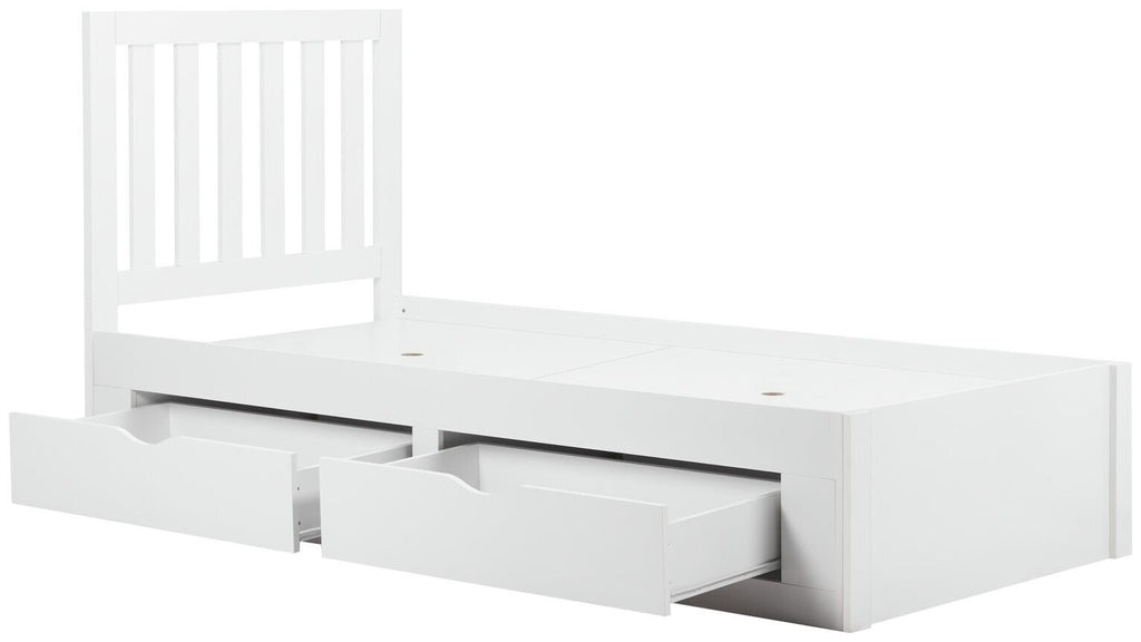 Birlea Appleby Single Wood Effect Bed Frame - White