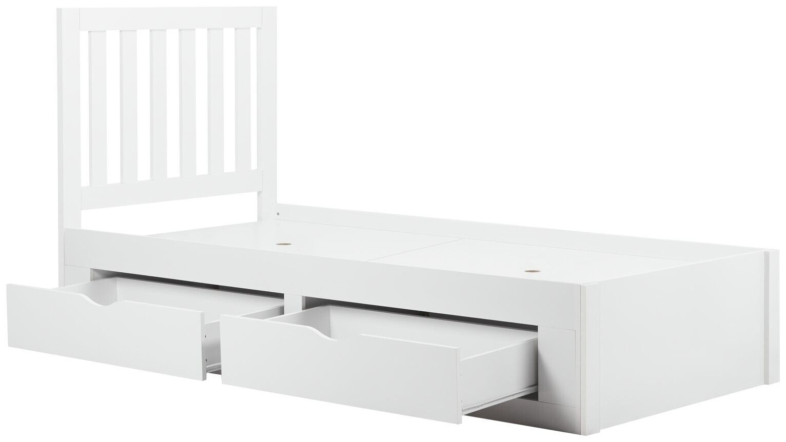 Birlea Appleby Single Wood Effect Bed Frame - White