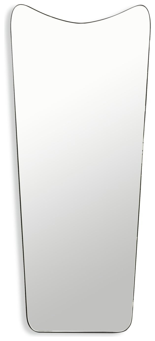 Habitat Black Full Length Curved Wall Mirror - 140x60cm