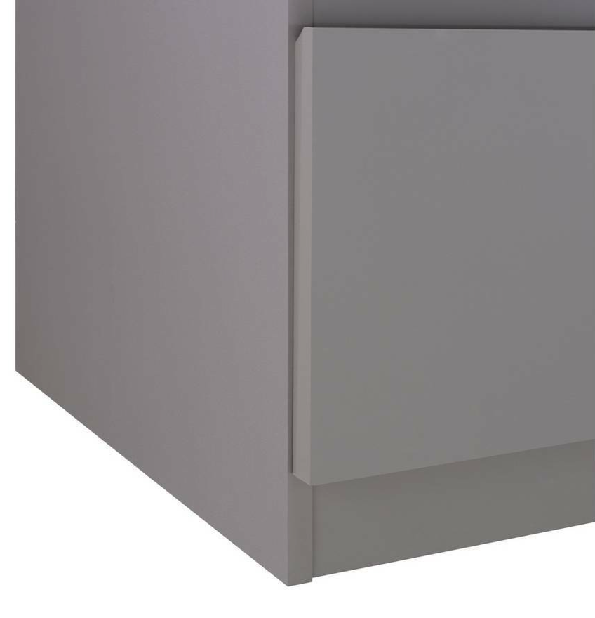 Habitat Jenson 6 Drawer Dressing Table Desk - Grey Gloss | Bedroom Makeup Desk