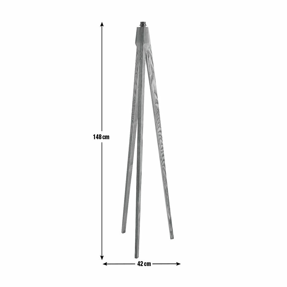 Tripod Floor Lamp Base - Walnut Stain