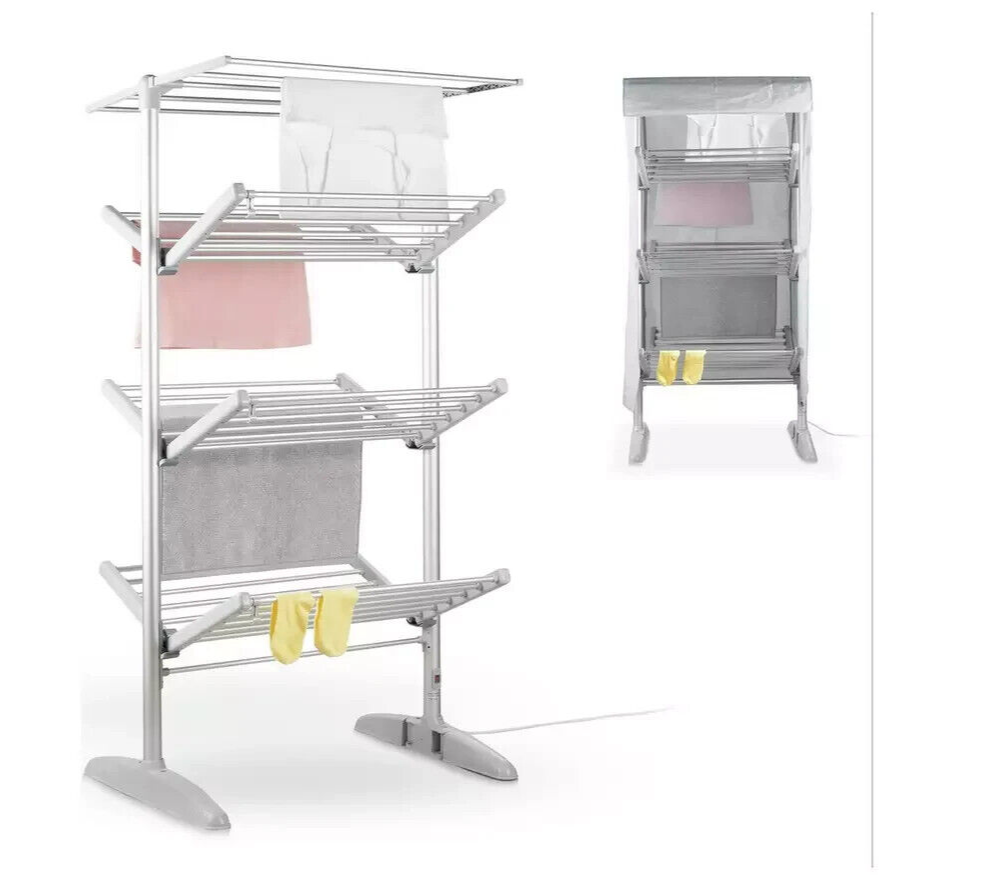 Minky Sure Dri 23m 4 Tier Heated Clothes Airer with Cover