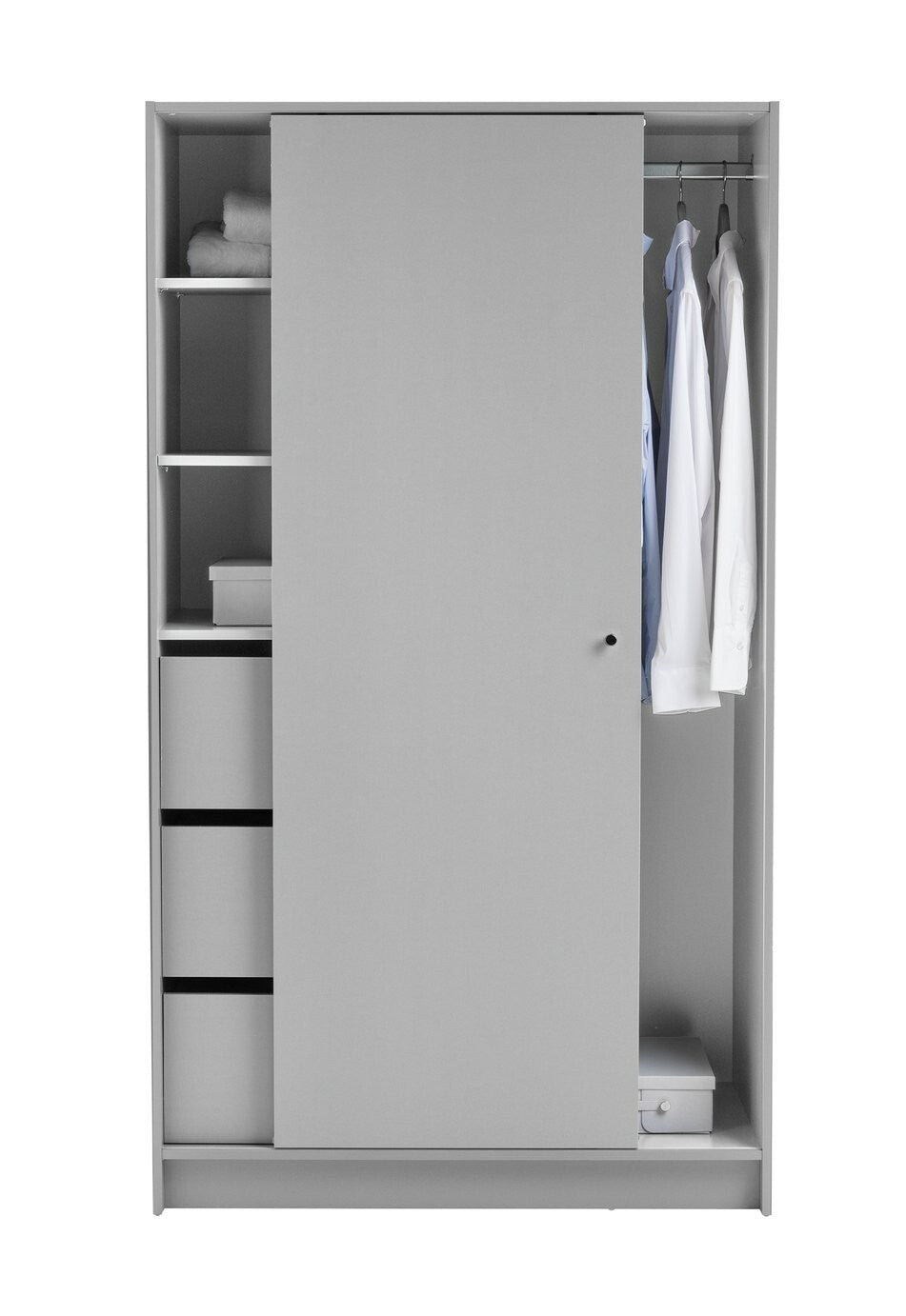 Malibu 1 Door Sliding Wardrobe - Grey