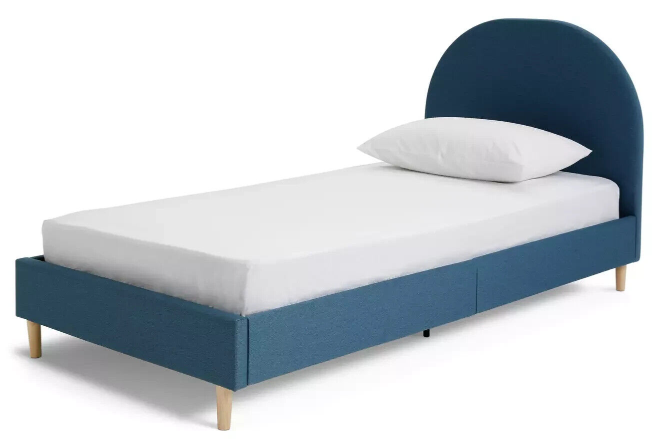 Habitat Olivia Single Bed Frame - Blue | Sturdy Modern Bed Kids Teens Bedroom